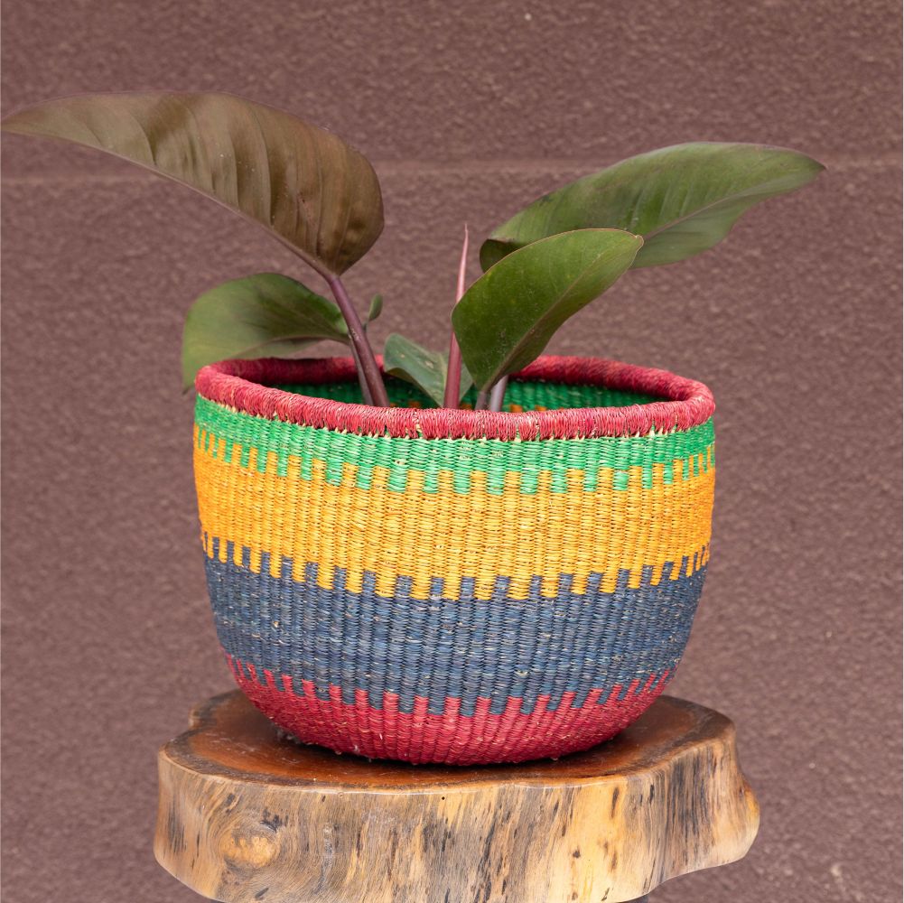 Large Hand-woven round planters or storage baskets - Image 3