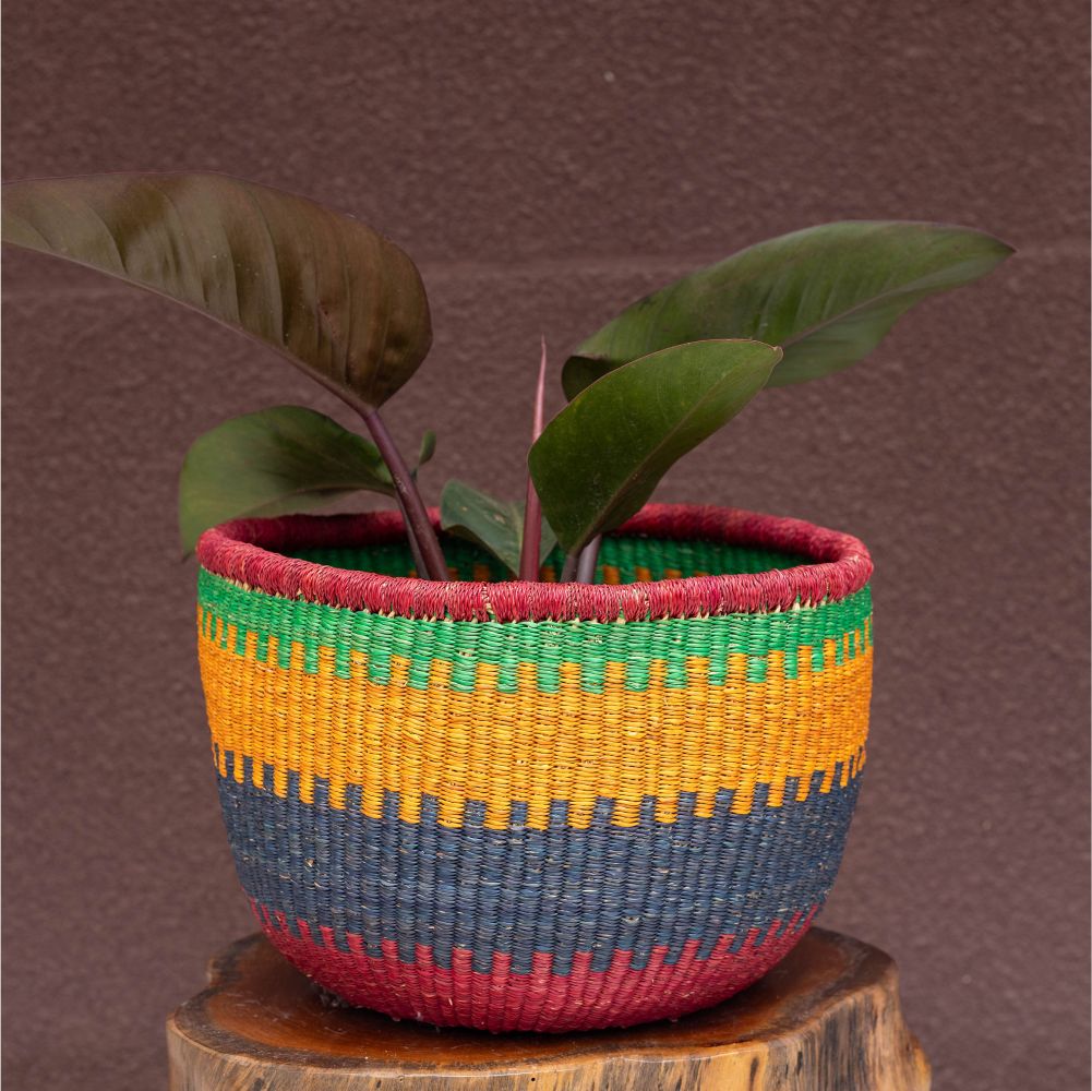 Large Hand-woven round planters or storage baskets - Image 4