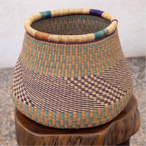 Large Checkerboard handcrafted Pot Flower and Plant Basket