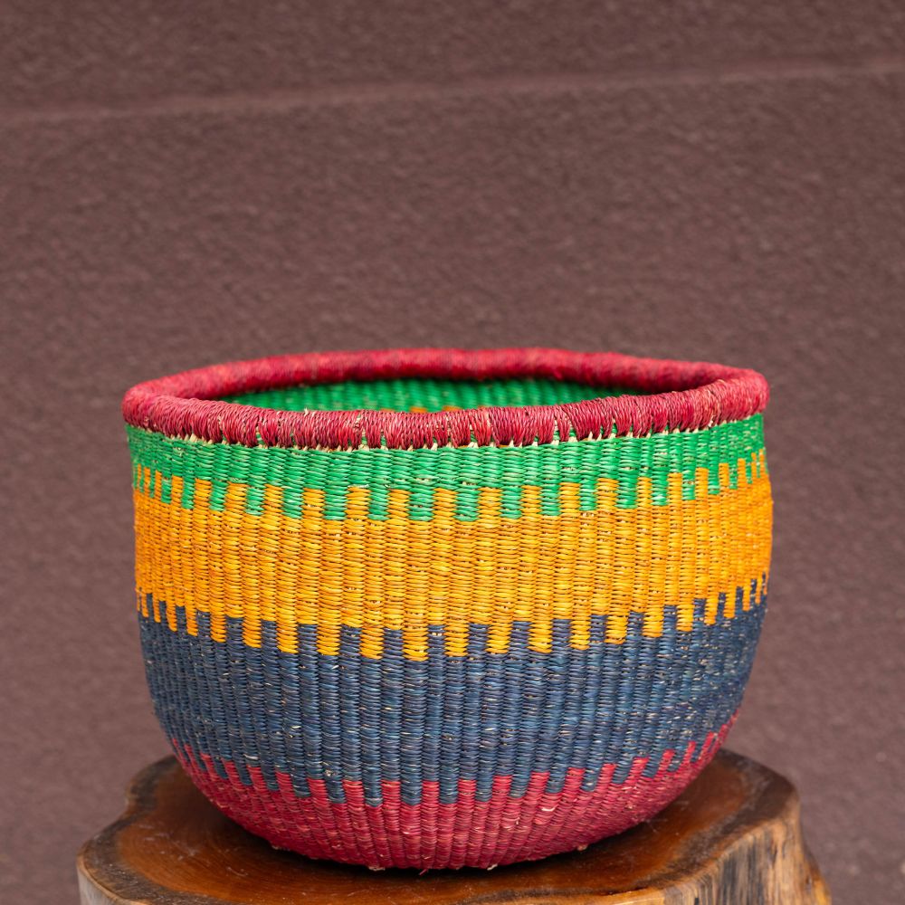 Large Hand-woven round planters or storage baskets