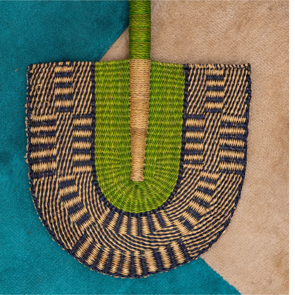 African Wall Decor and multicolor hand-fan - Image 2